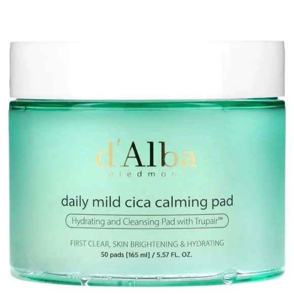 d'Alba Daily Mild Cica Calming Pad Calming and Soothing Pads Sensitive 50 pads - Picture 1 of 6